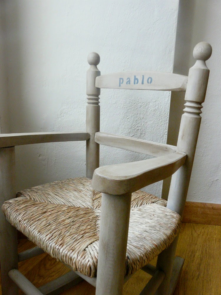 Una silla personalizada para Pablo. Antes y después