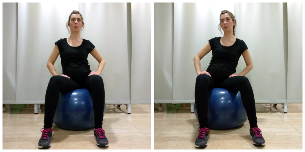 ejercicios preparación al parto pelota pilates